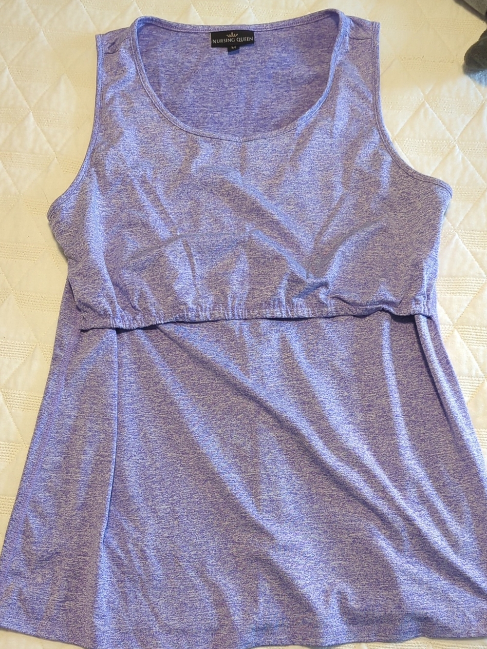 Nursing Queen Workout Tank Top, Med, Purple